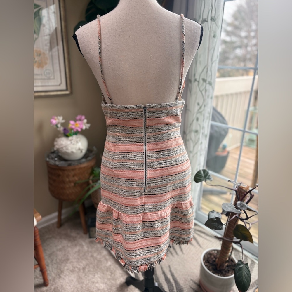Lovers + Friends Pink and Gray Striped Mini Dress - Picture 6 of 10